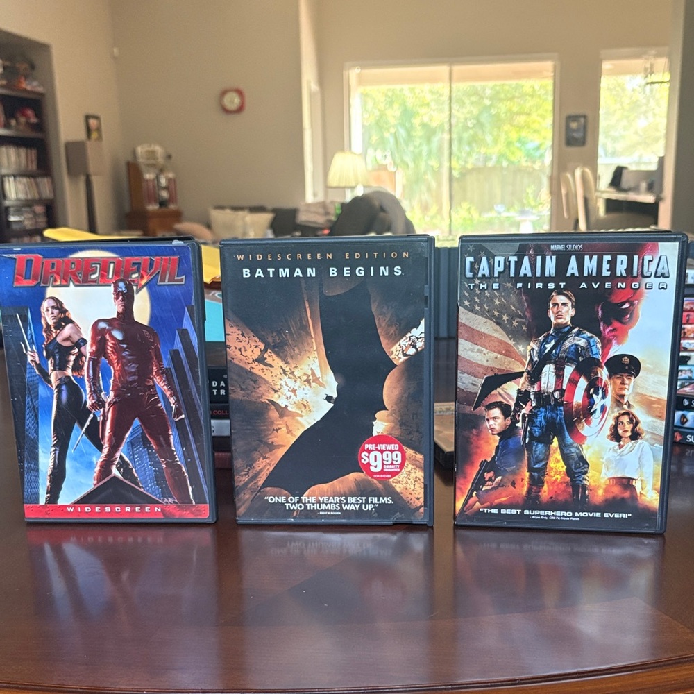 Daredevil, Batman Begins, Captain America DVD Set
